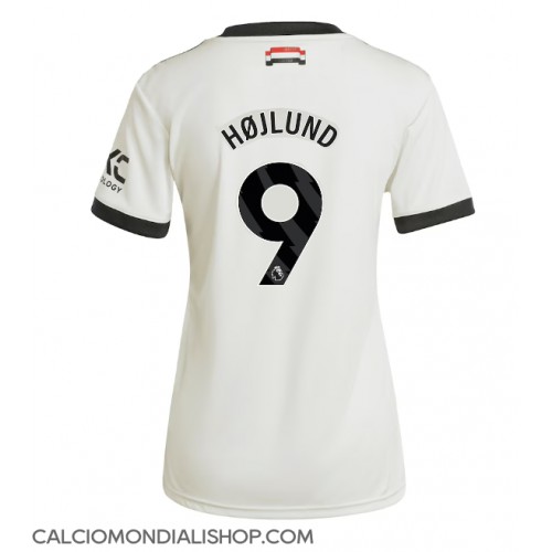 Maglie da calcio Manchester United Rasmus Hojlund #9 Terza Maglia Femminile 2024-25 Manica Corta